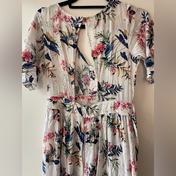 American Eagle Outfitters Tropical Summer High Low Romper Jumpsuit Size 4 - Picture 6 of 9